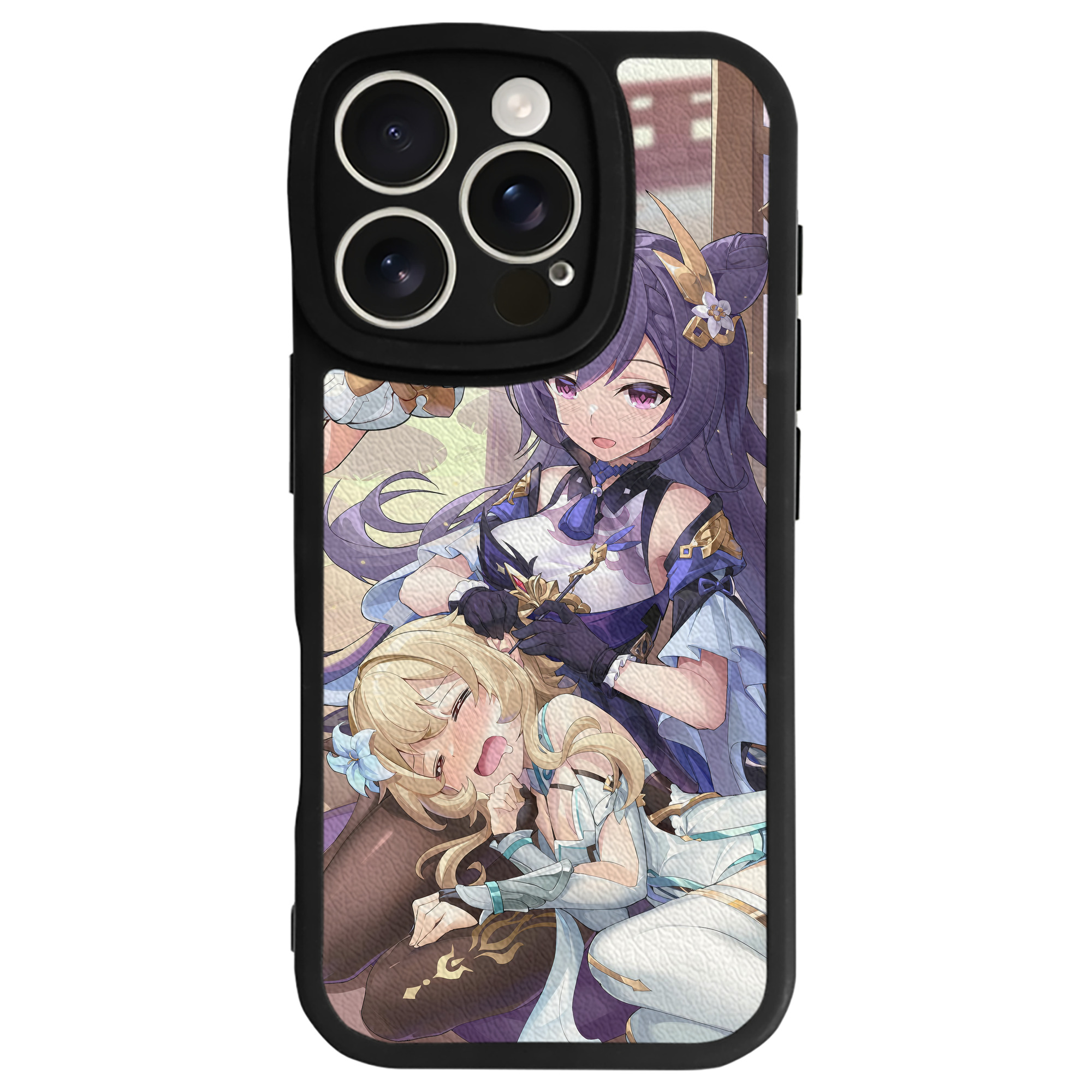 げんし神 genshin 【iPhone 16シリーズ対応】シリコンスマホケース（レザー調） 材質：シリコン